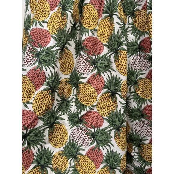 Little Miss Pineapple Print Dress Girls Size 14 Multi Color Ruffle Trim Tropical - Picture 4 of 6